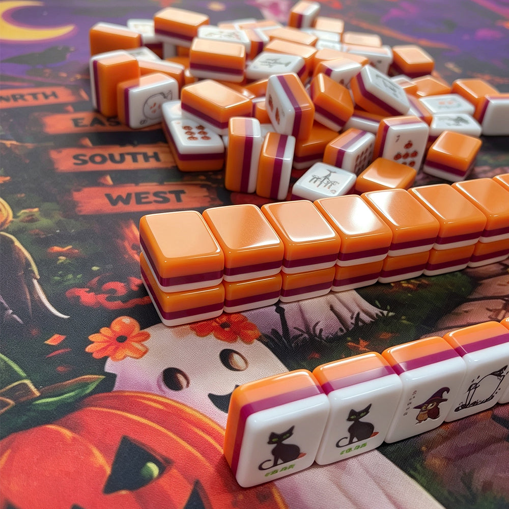 Halloween Mahjong Tile Four-Layer Mahjong Acrylic Mahjong Tiles