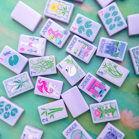 Purple mahjong tiles mahjong tiles Mahjong Acrylic