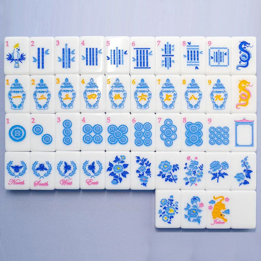 Blue mahjong tiles mahjong tiles Mahjong Acrylic Mahjong Tiles