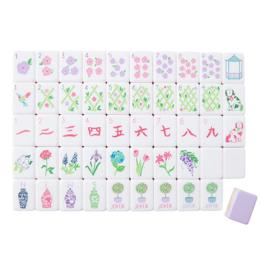 Lavender America Mahjong Tile Four-Layer Mahjong Acrylic Mahjong Tiles oh my mahjong tiles