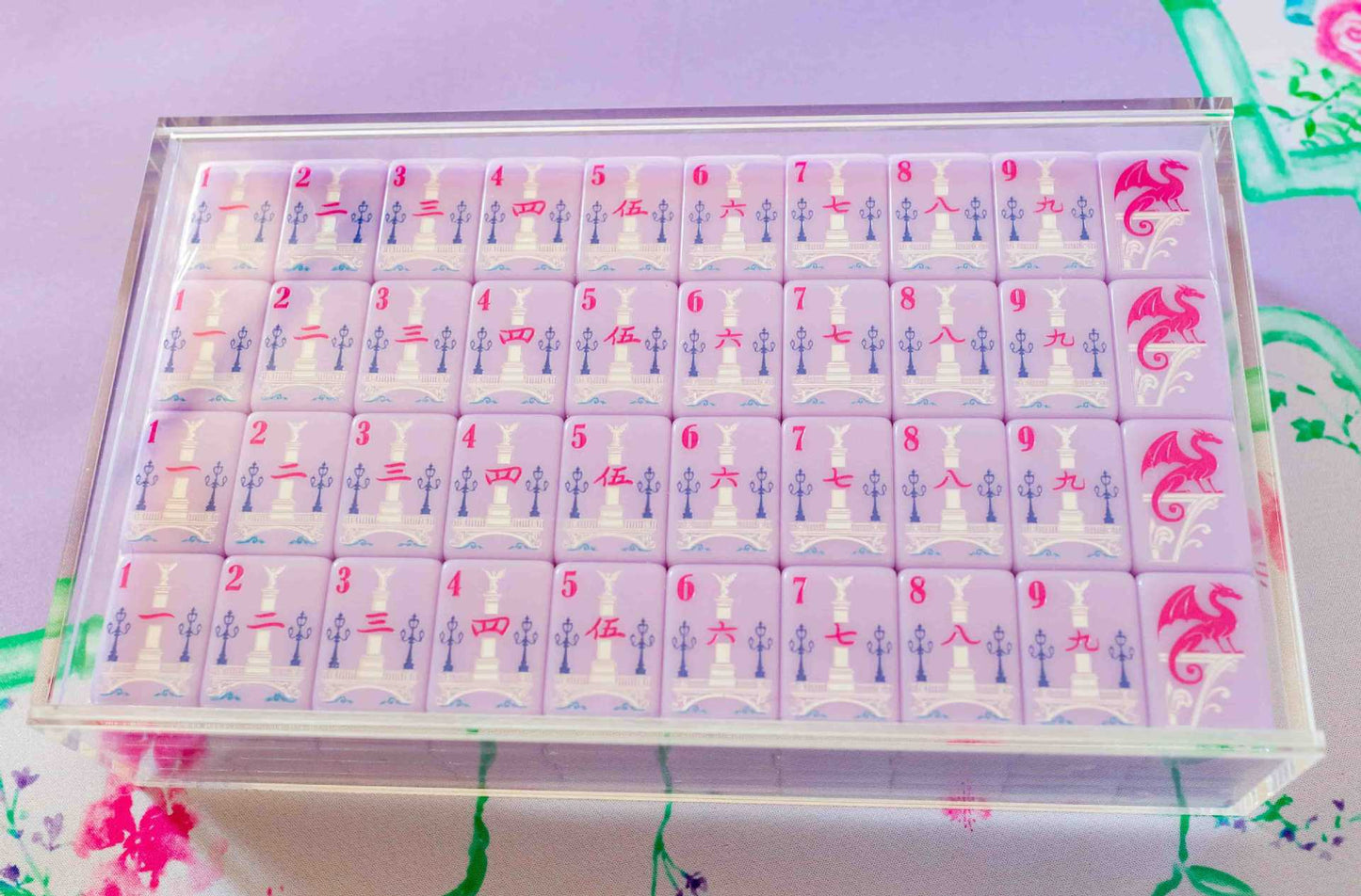 Purple mahjong tiles mahjong tiles Mahjong Acrylic