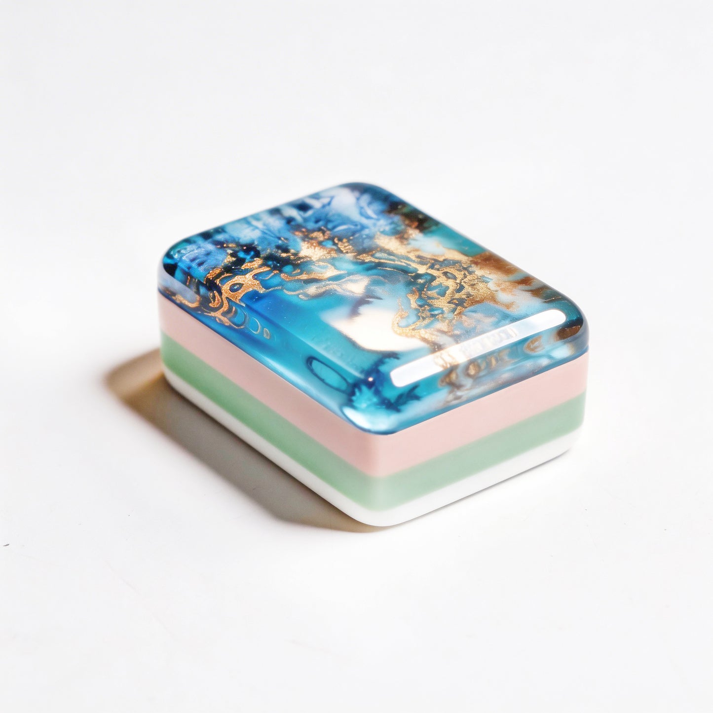 Blue Ocean Mahjong Tile Four-Layer Mahjong Acrylic