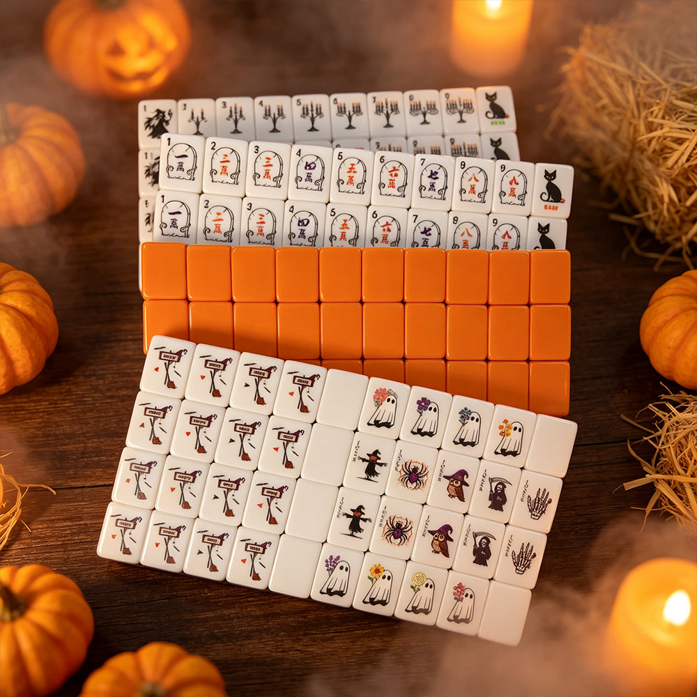 Halloween Mahjong Tile Four-Layer Mahjong Acrylic Mahjong Tiles oh my mahjong tiles
