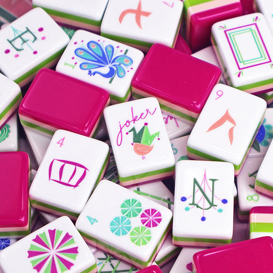 American-style Hand-pulled Hot Pink Mahjong