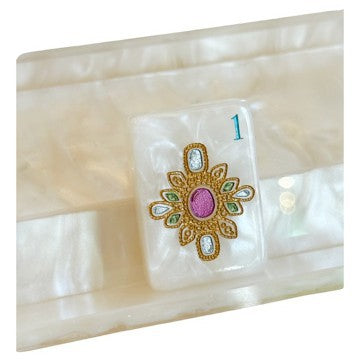 Pearls Mahjong Tile  Four-Layer Mahjong Acrylic Mahjong Tiles