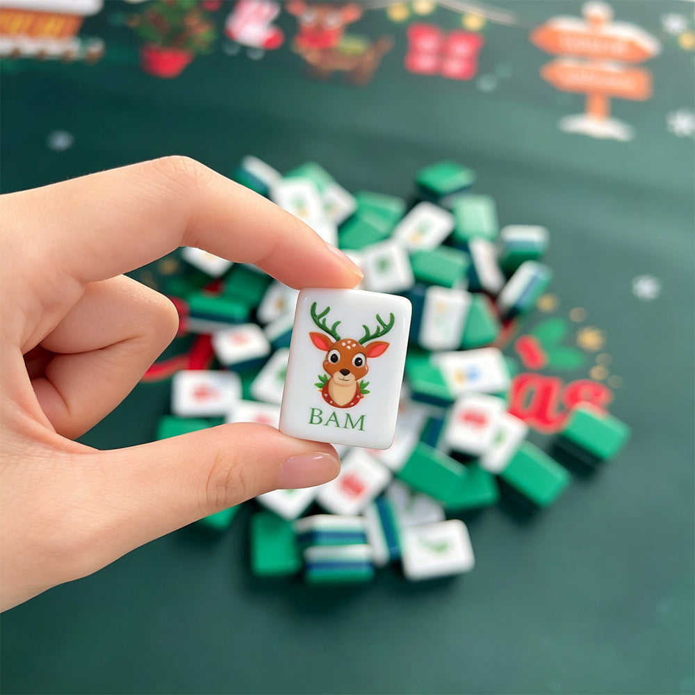 Christmas Mahjong Tile  Four-Layer Mahjong Acrylic Mahjong Tiles(31.5*16*23mm)