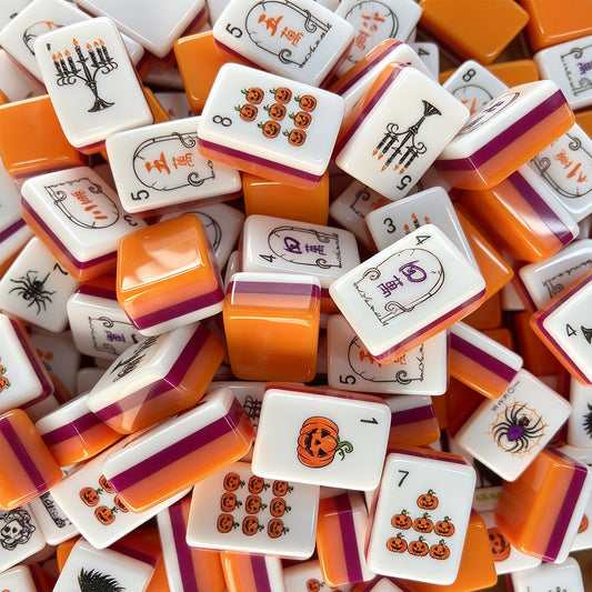 Halloween Mahjong Tile  Four-Layer Mahjong Acrylic Mahjong Tiles