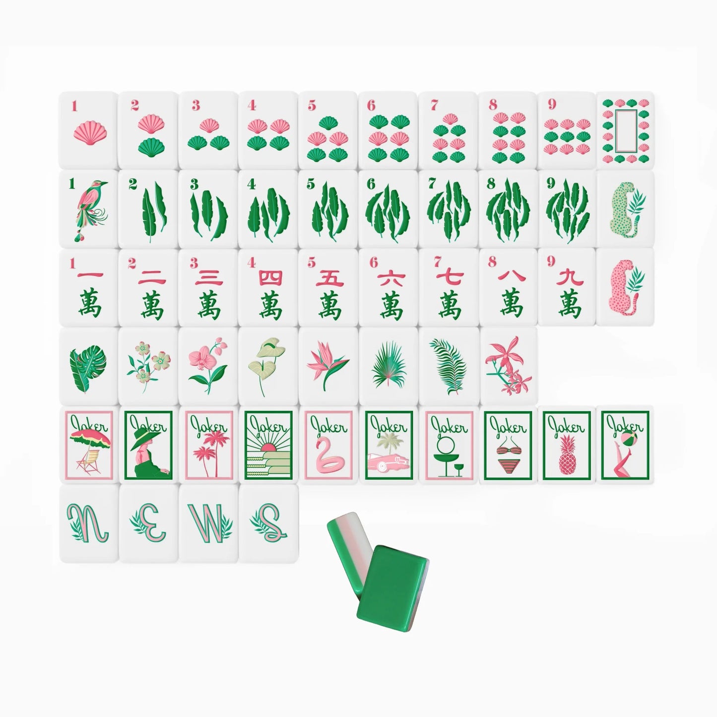 Tropical Mahjong Tiles  (36*25*15mm)