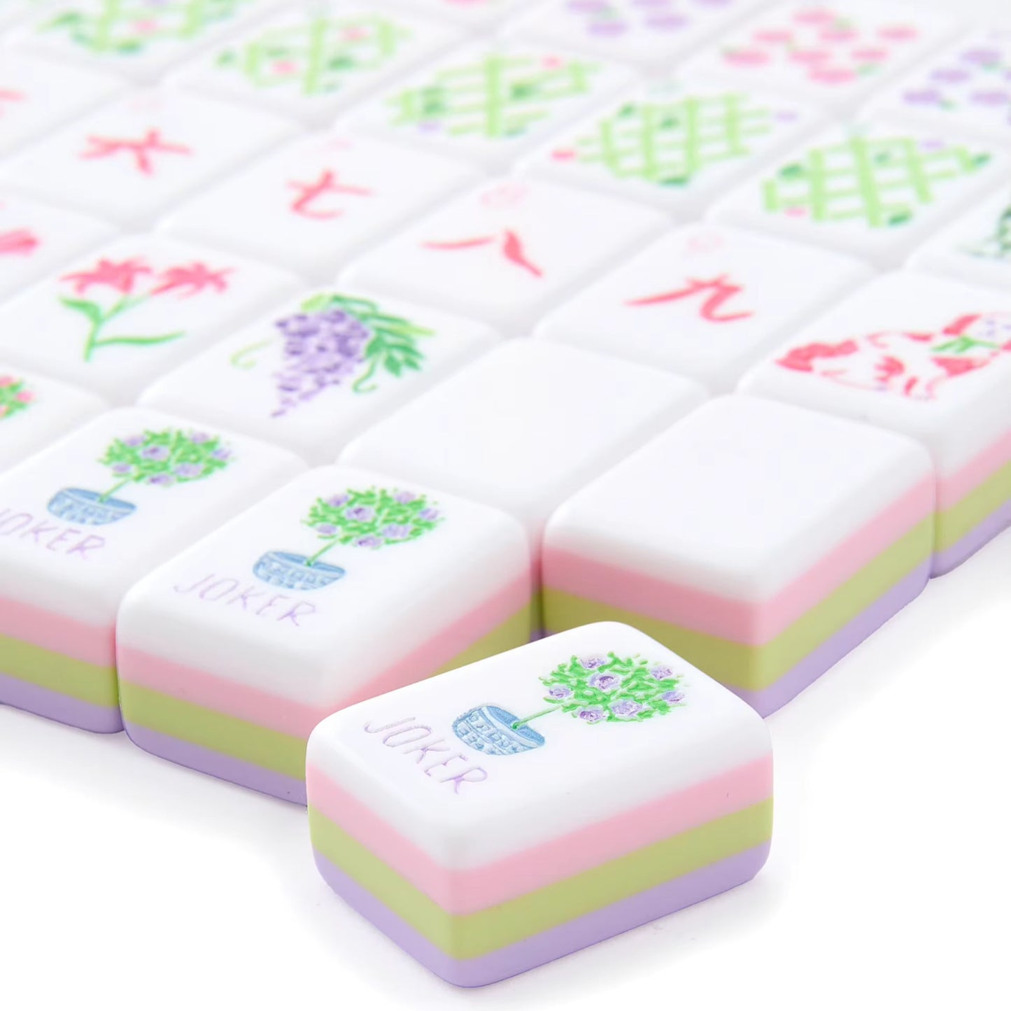 Lavender Mahjong American-style Hand-pulled 166pcs