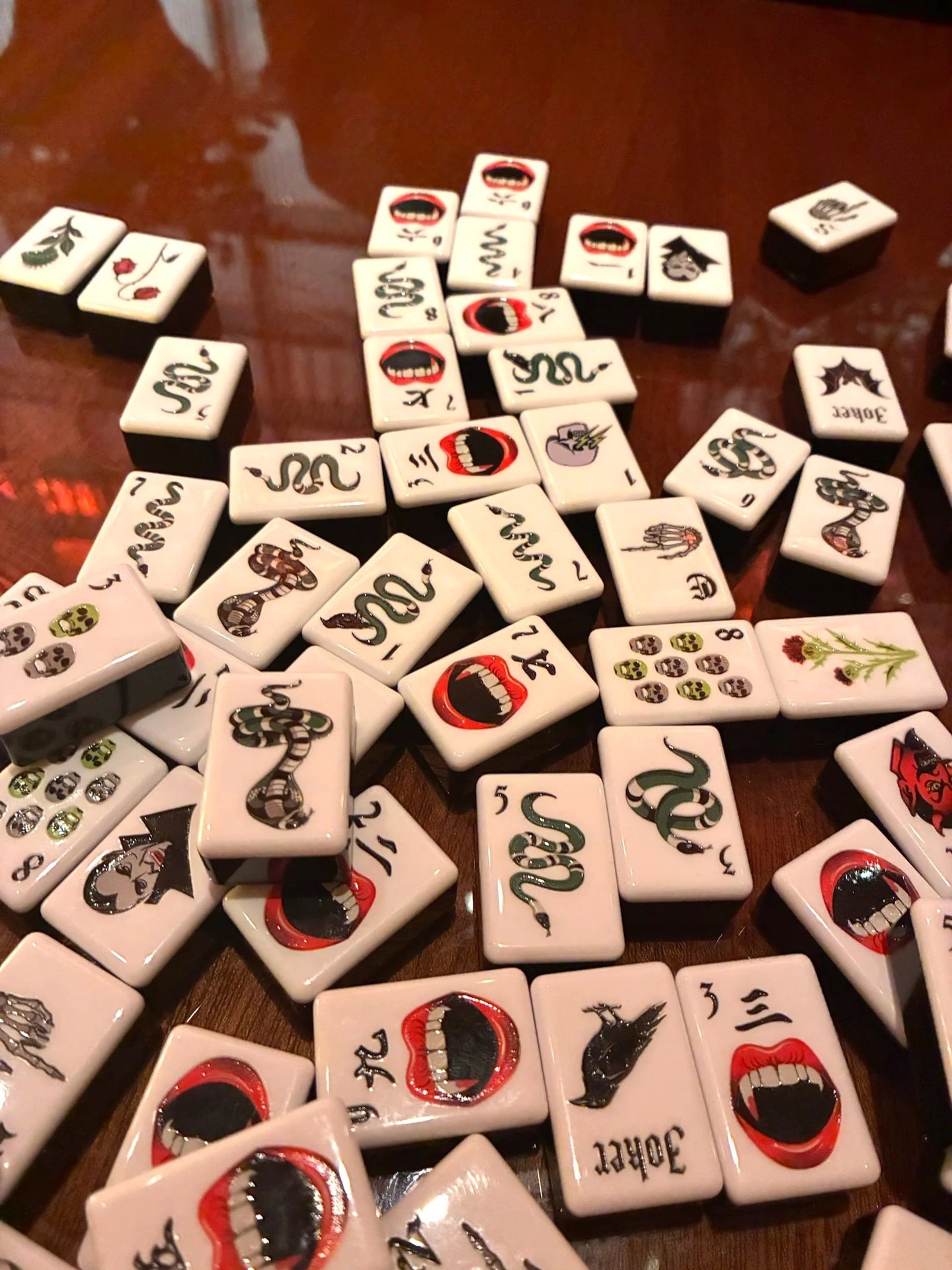 Halloween Mahjong Tiles  (32X23X15mm)