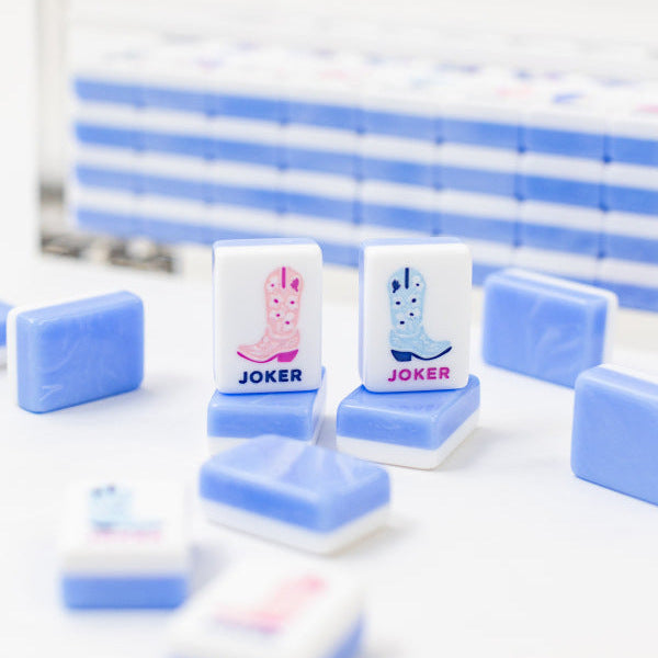 Blue Boots Mahjong Tiles  (31.5*23*13mm)