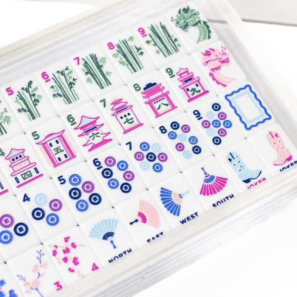 Blue Boots Mahjong Tiles  (31.5*23*13mm)