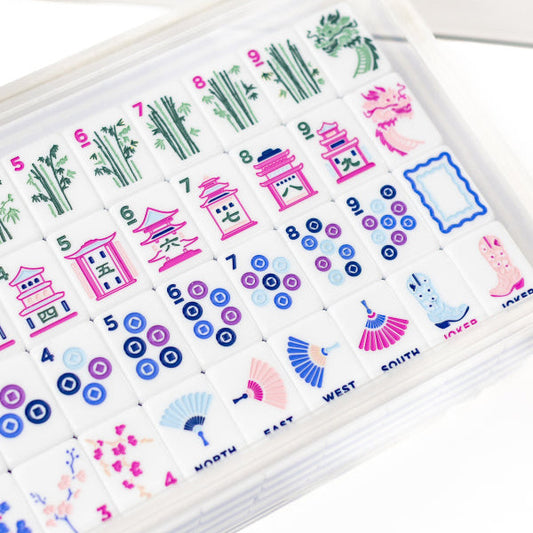 Blue Boots Mahjong Tiles  (31.5*23*13mm)