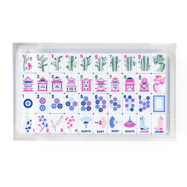 Blue Boots Mahjong Tiles  (31.5*23*13mm)