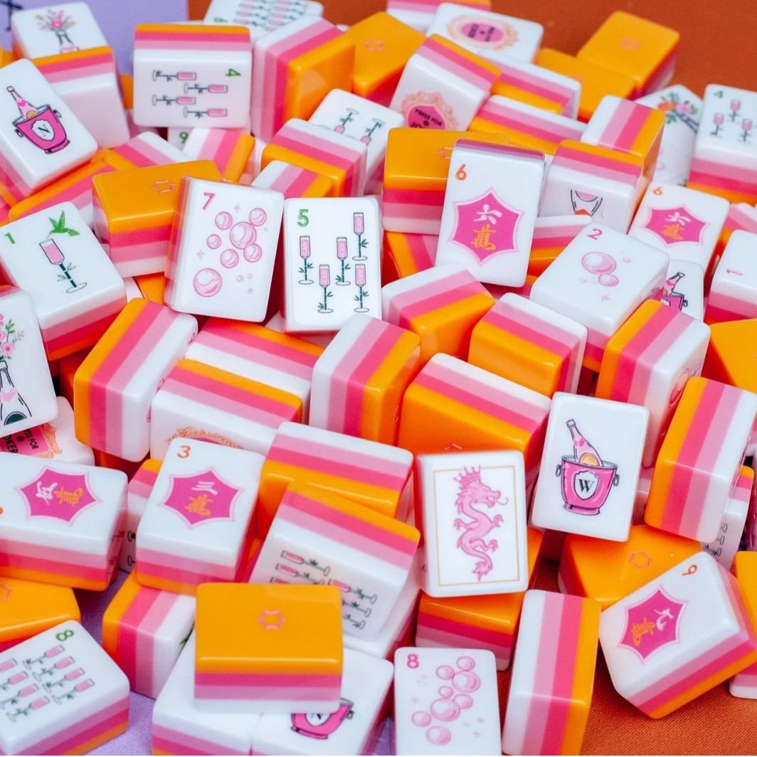 Orange Mahjong Tiles  (31.5*23*13mm)