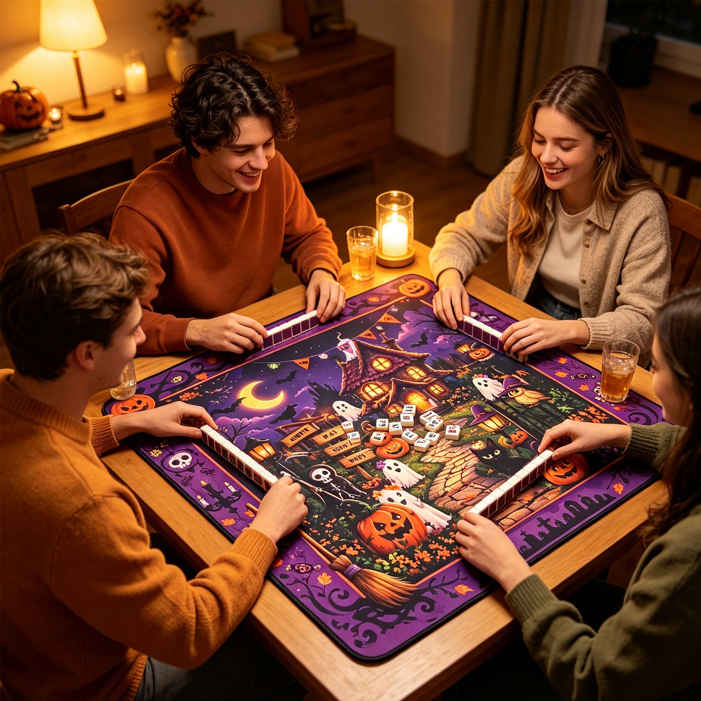 Halloween Mahjong Tile mat
