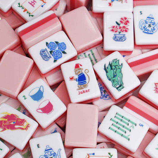 Pink Monkey mahjong tiles mahjong tiles Mahjong Acrylic Mahjong Tiles