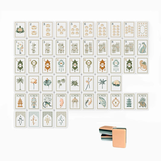 White Lotus mahjong tiles mahjong tiles Mahjong Acrylic Mahjong Tiles