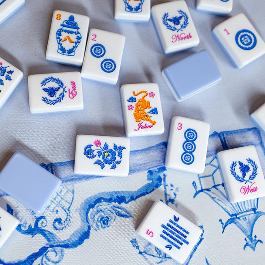 Blue mahjong tiles mahjong tiles Mahjong Acrylic Mahjong Tiles
