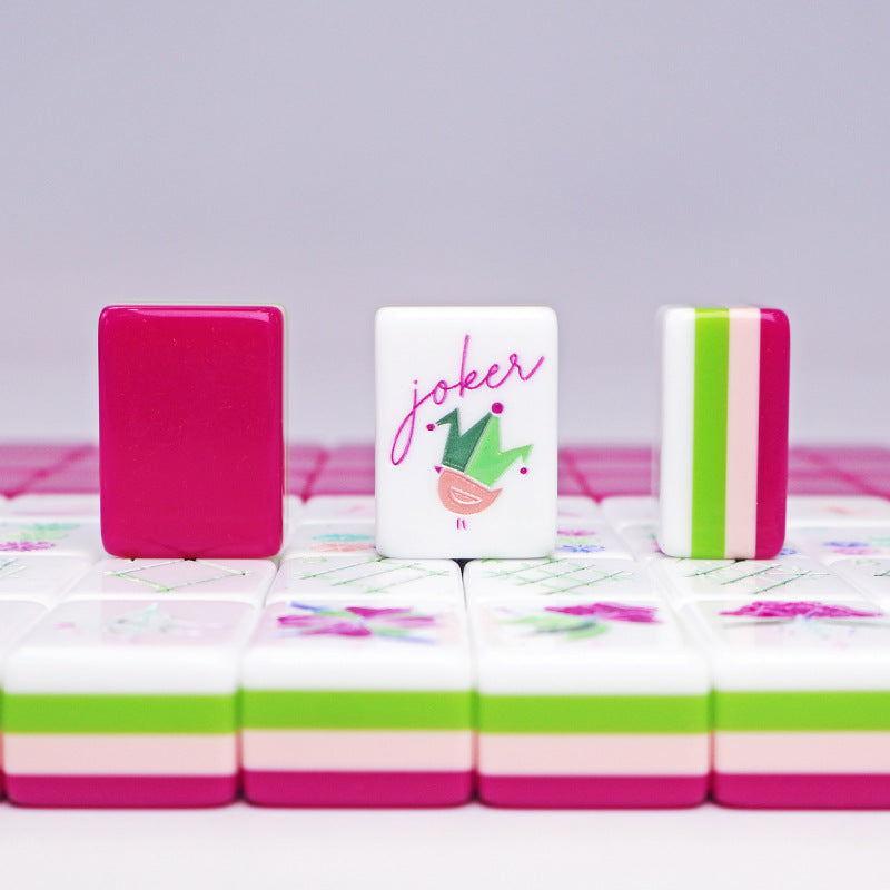 American-style Hand-pulled Hot Pink Mahjong