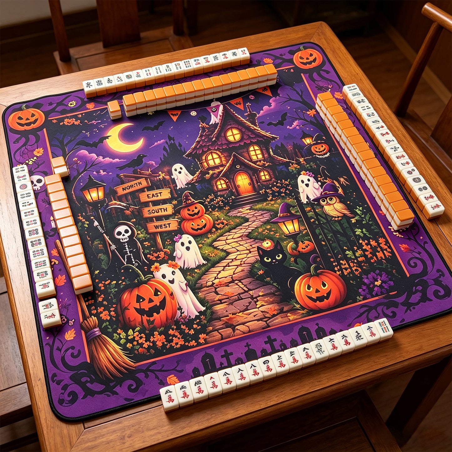 Halloween Mahjong Tile mat