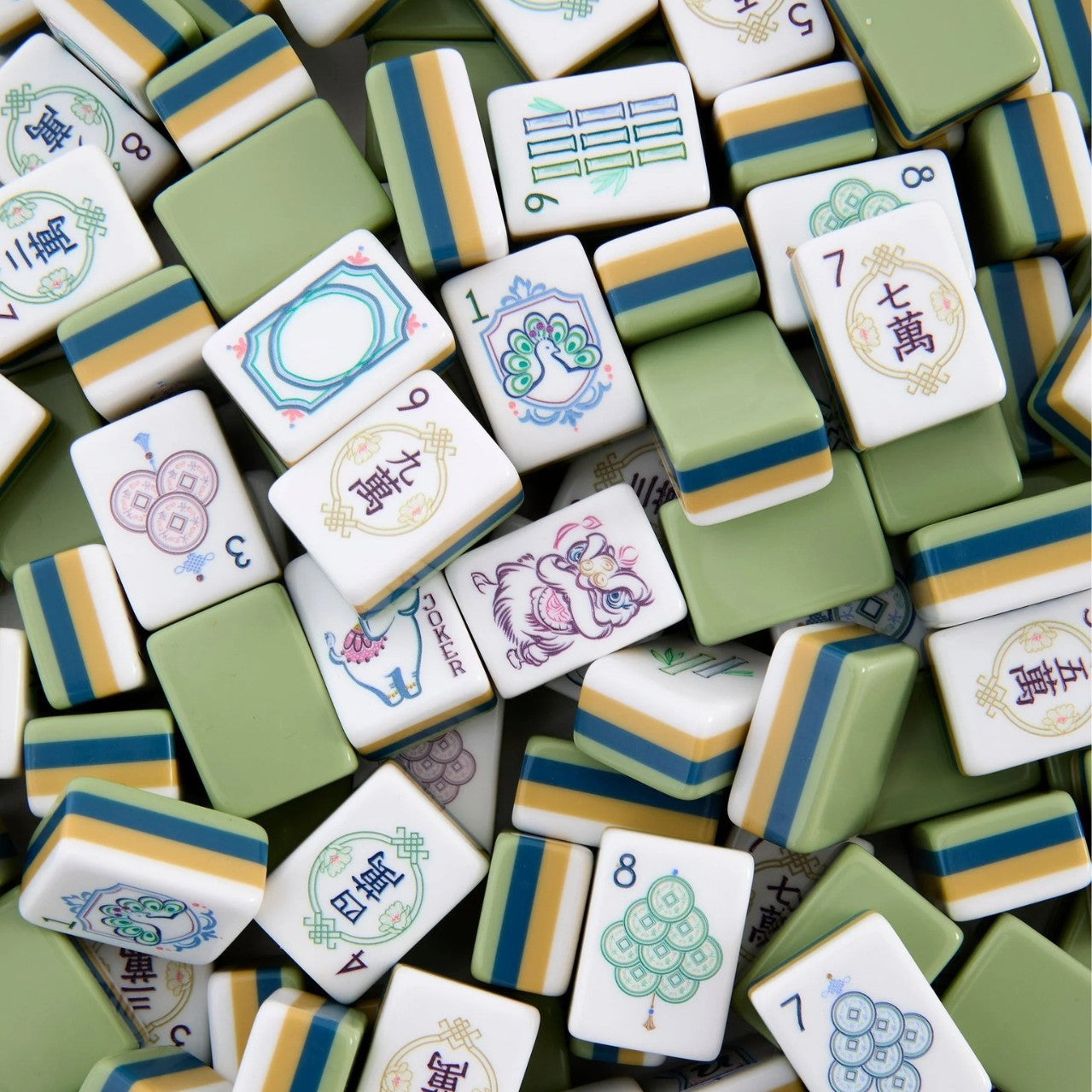Sage Mahjong Tiles  (31.5*23*13mm)
