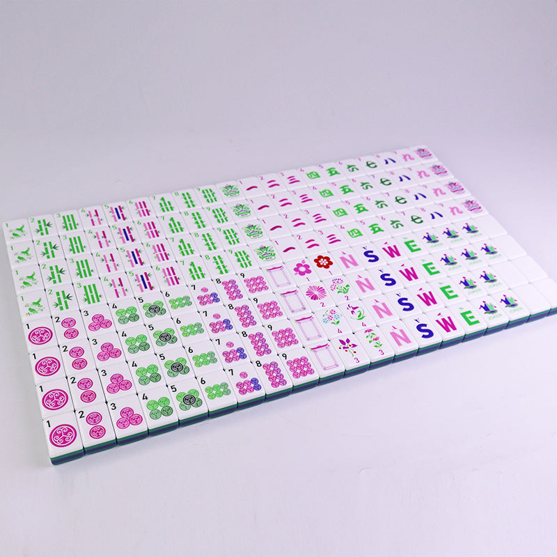American-style Hand-pulled Green Mahjong Tiles