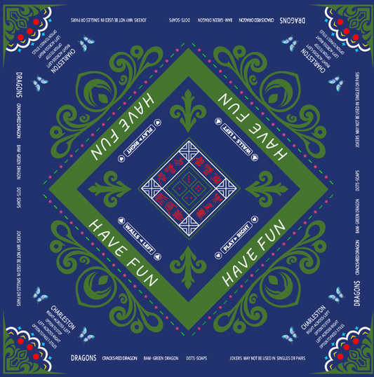 New navy blue Mahjong mat