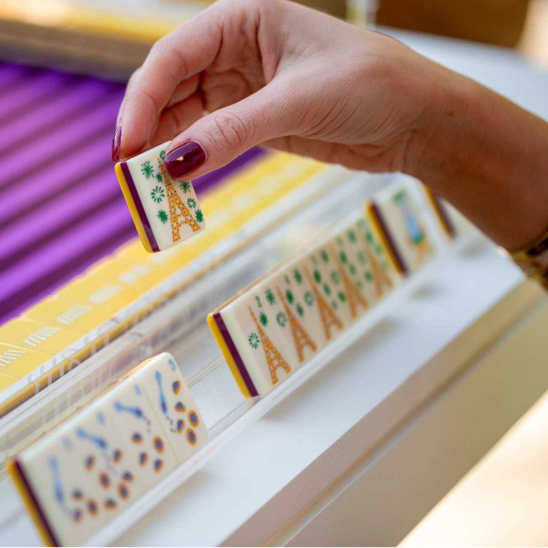 Yellow Paris Mahjong Tiles  (38*25*12mm)
