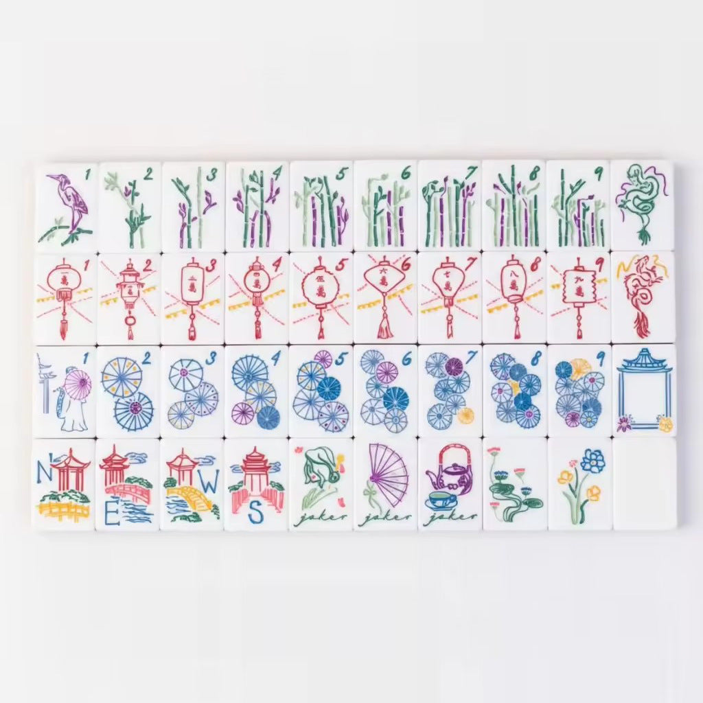 Green Marble Mahjong Tiles  (31.5*25*11mm)