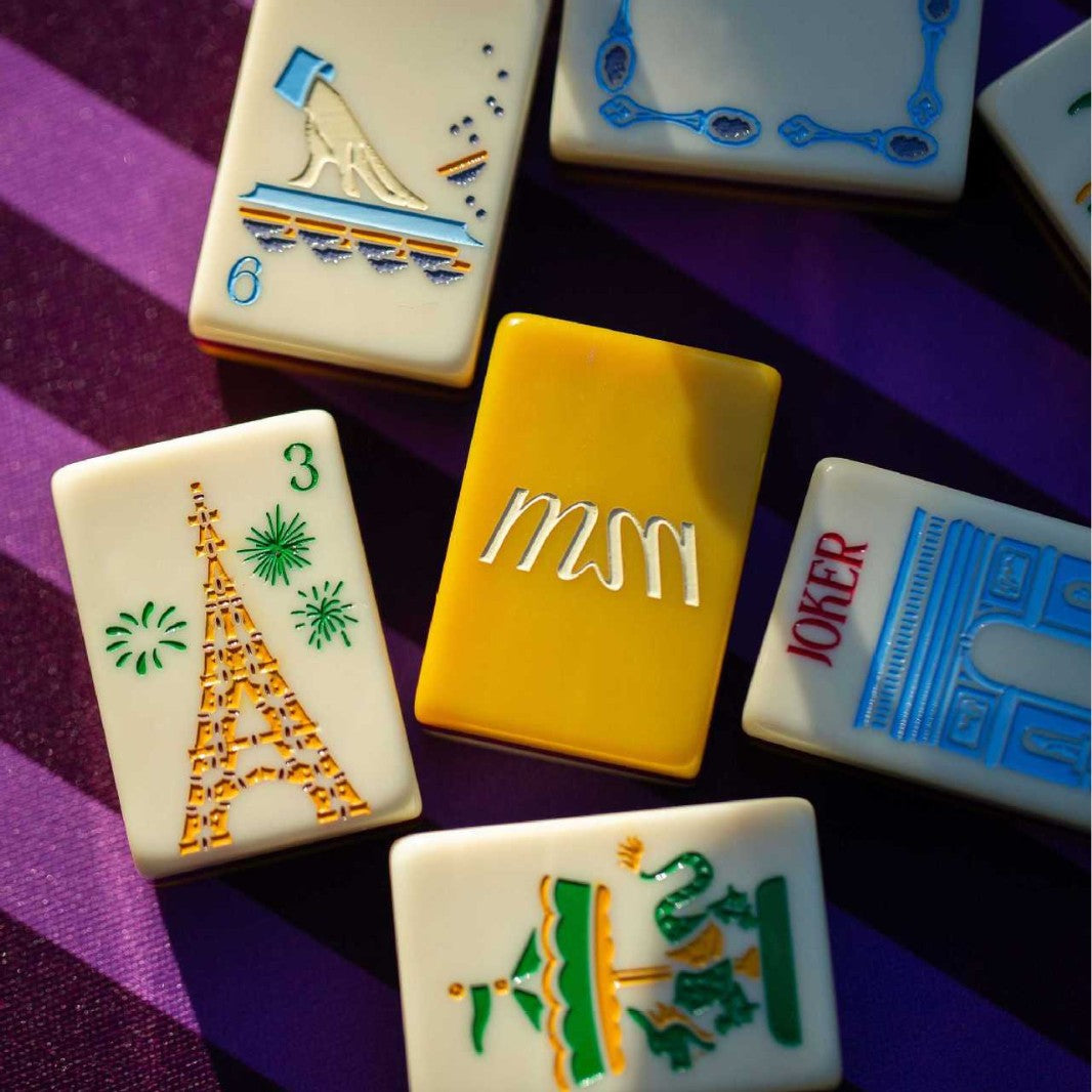 Yellow Paris Mahjong Tiles  (38*25*12mm)