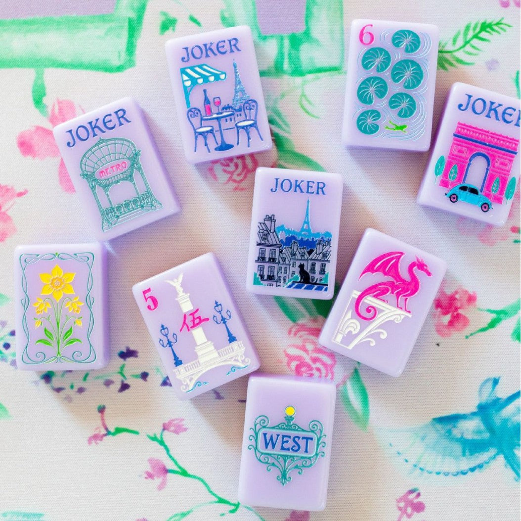 Purple mahjong tiles mahjong tiles Mahjong Acrylic