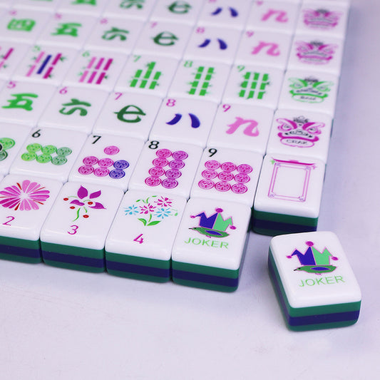 Green Mahjong Tile  Four-Layer Mahjong Acrylic Mahjong Tiles oh my mahjong tiles