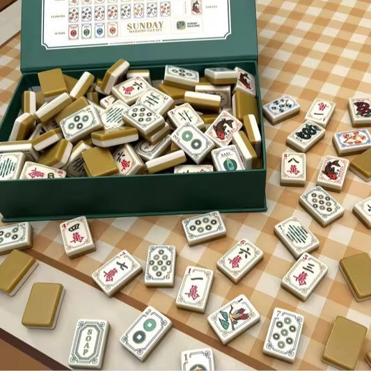 Bird Mahjong Tile  Four-Layer Mahjong Acrylic Mahjong Tiles
