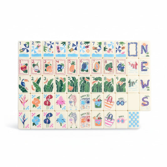 Summer Traveling Mahjong Tiles  (28*20*5mm)