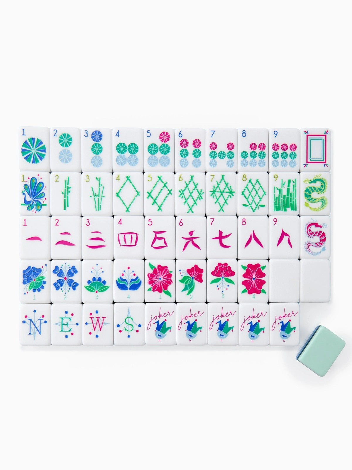 Mahjong Custom Color Four-Layer Mahjong Acrylic Mahjong Tiles