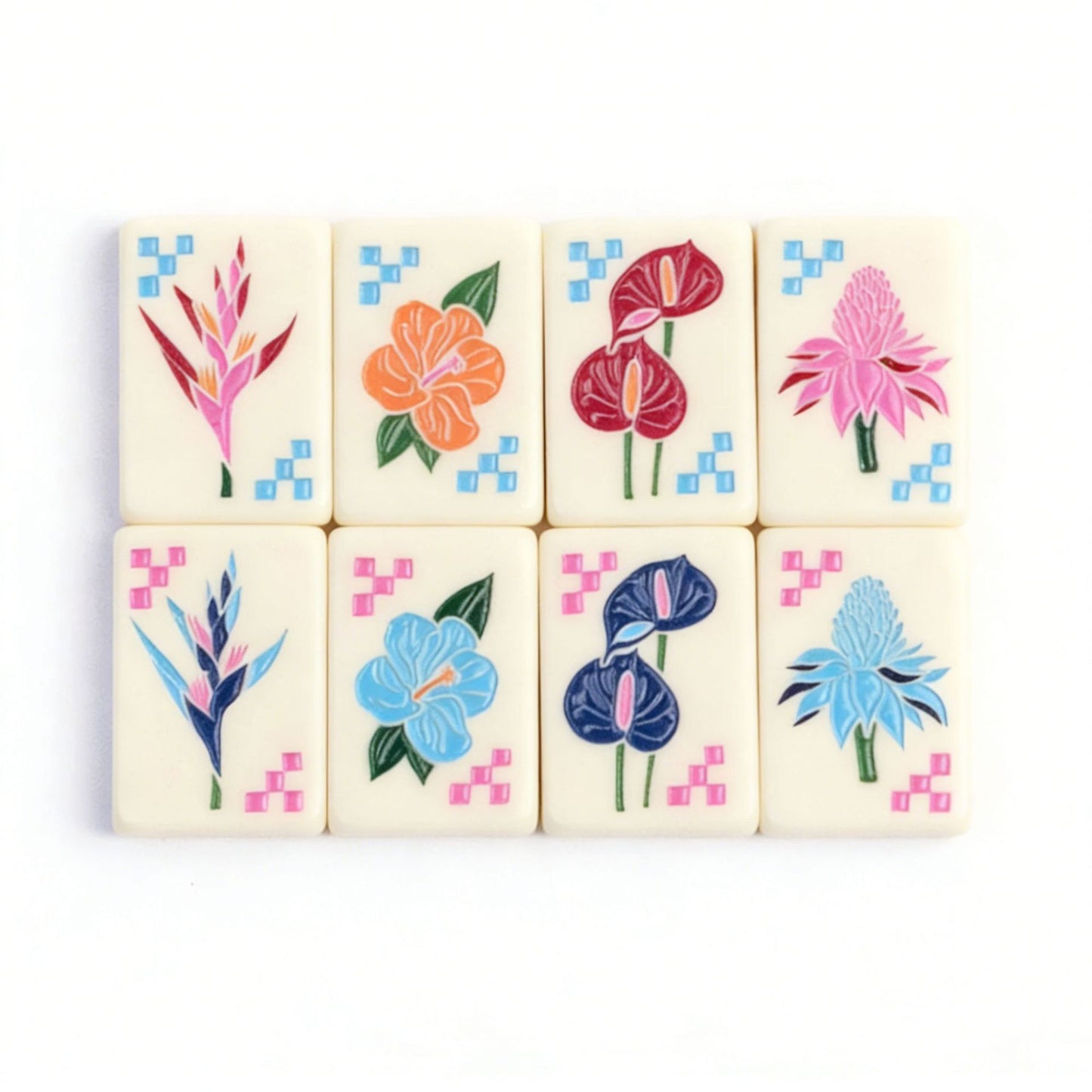 Summer Traveling Mahjong Tiles  (28*20*5mm)