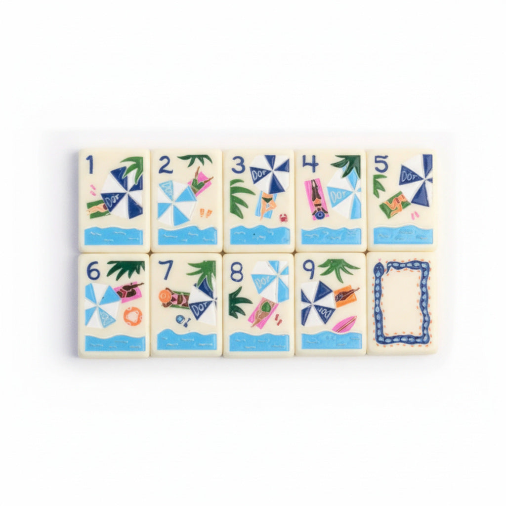 Summer Traveling Mahjong Tiles  (28*20*5mm)