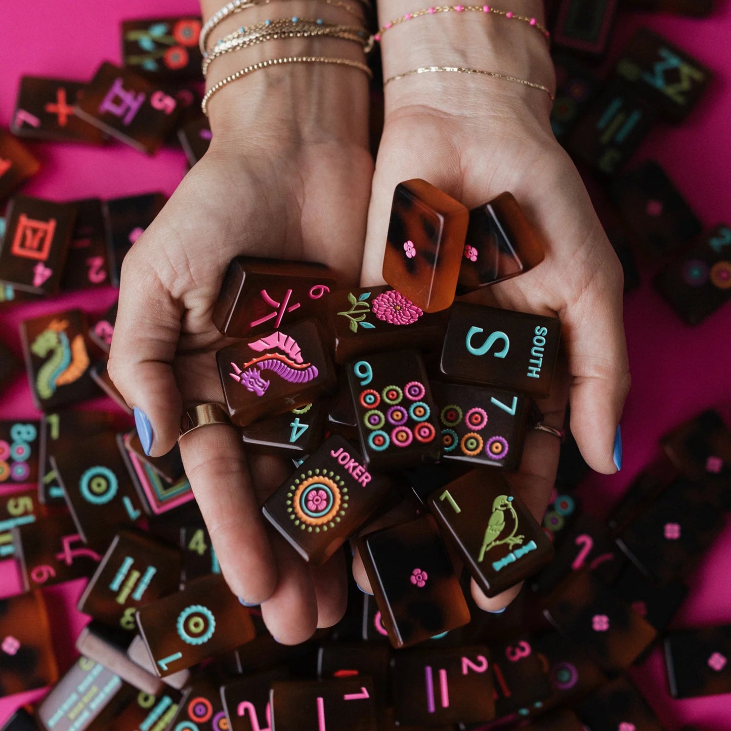 Tortoise shell Mahjong Tiles  (36*25*11mm)