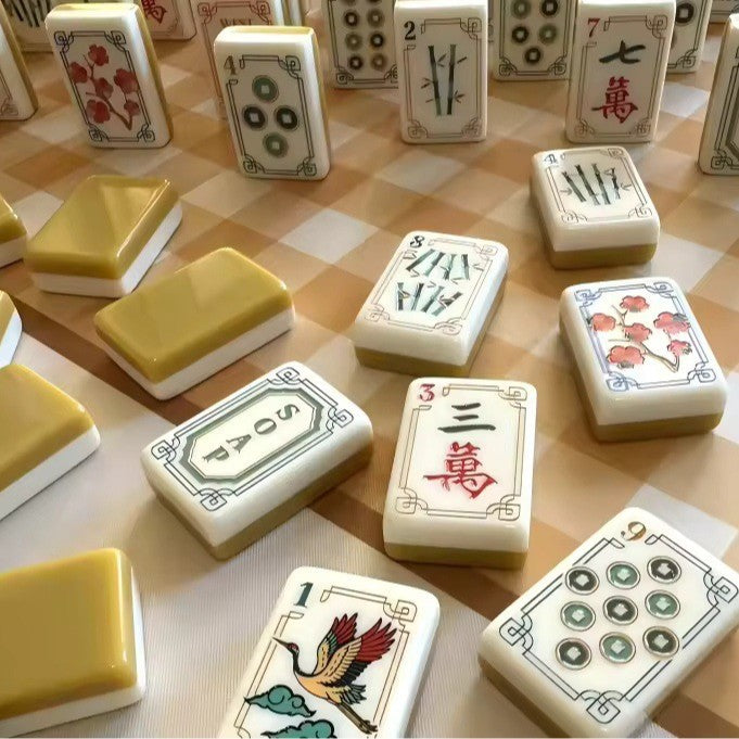 Bird Mahjong Tile  Four-Layer Mahjong Acrylic Mahjong Tiles