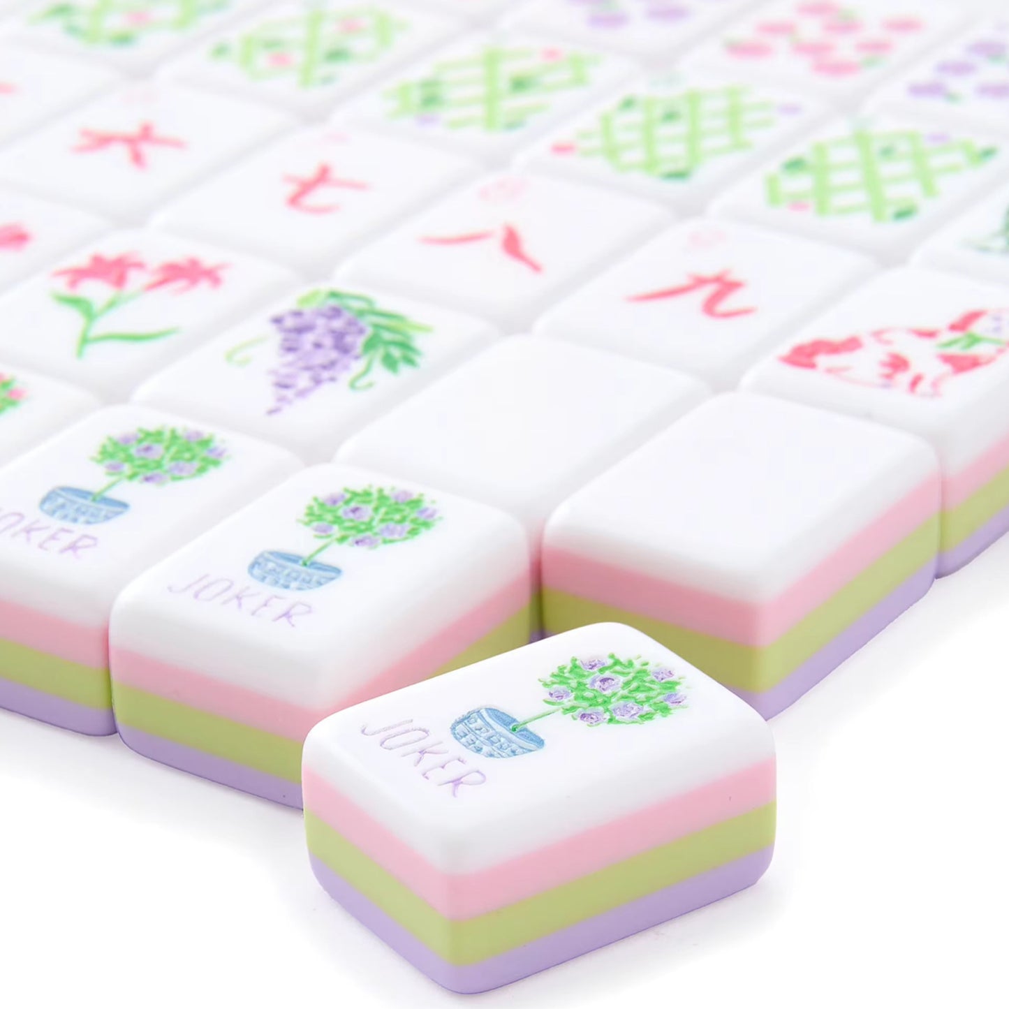 Lavender America Mahjong Tile  Four-Layer Mahjong Acrylic Mahjong Tiles oh my mahjong tiles