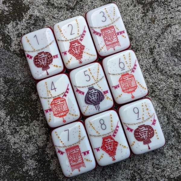 Walk with me Mahjong Tiles  (38X25X18mm)