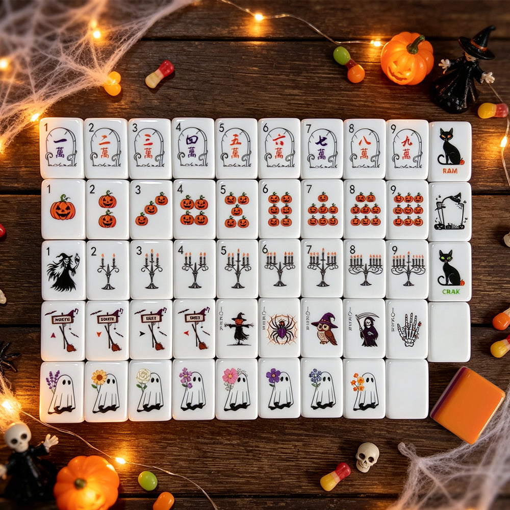Halloween Mahjong Tile  Four-Layer Mahjong Acrylic Mahjong Tiles