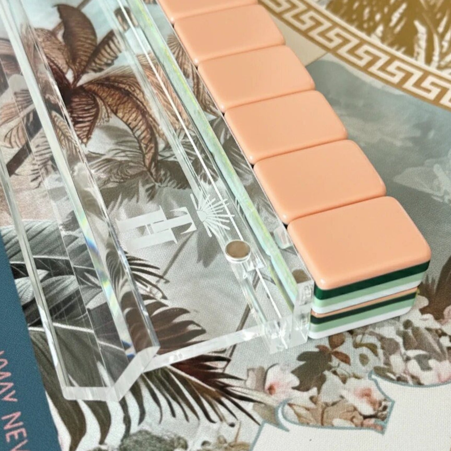 White Lotus mahjong tiles mahjong tiles Mahjong Acrylic Mahjong Tiles