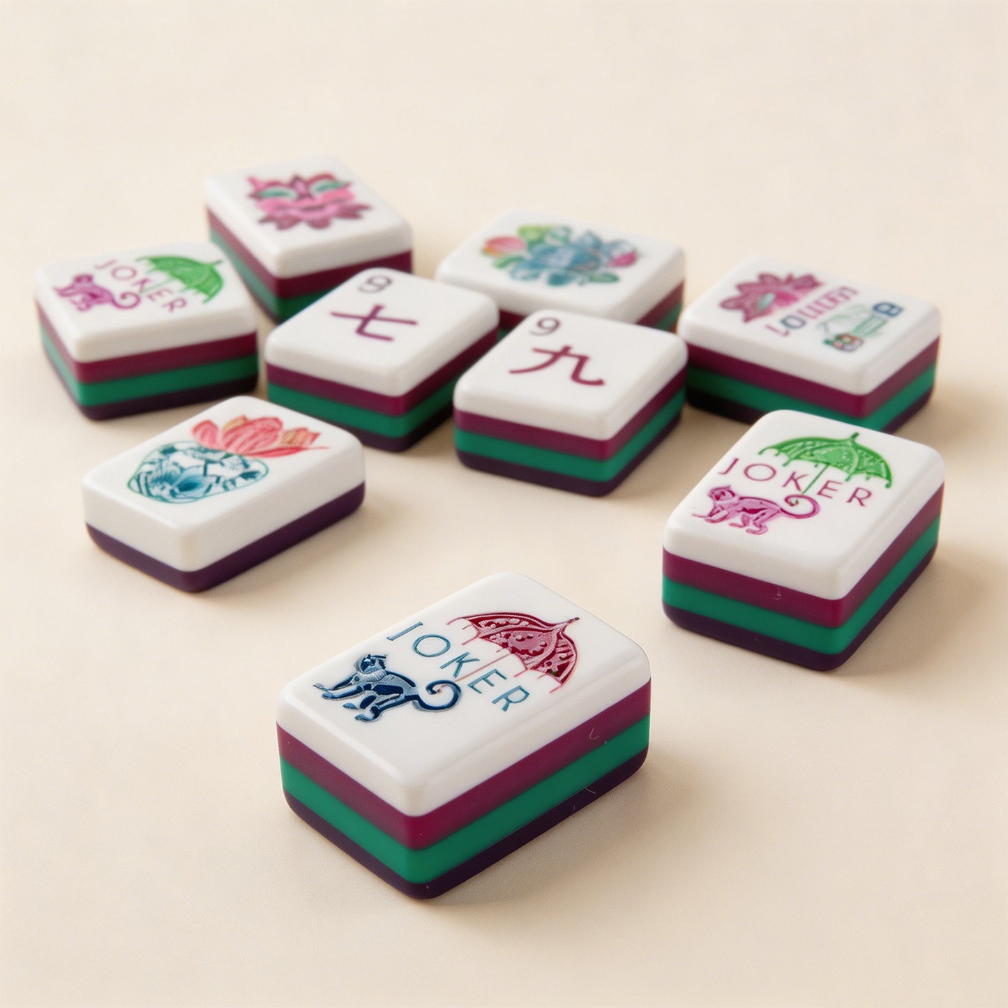 America Mahjong Tile  Four-Layer Mahjong Acrylic Mahjong Tiles oh my mahjong tiles