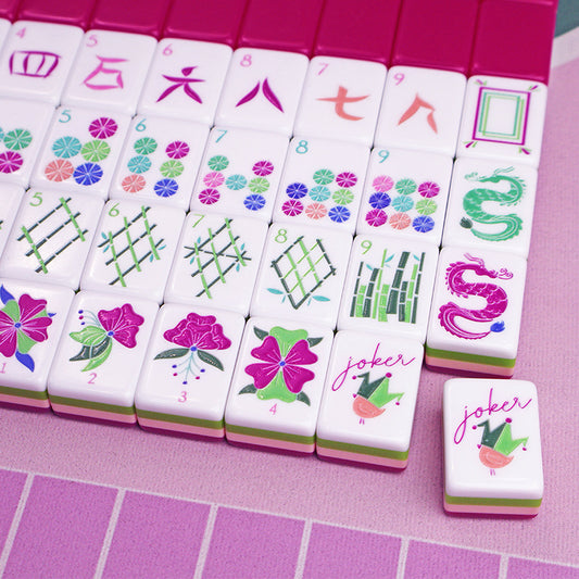 American-style Hand-pulled Hot Pink Mahjong