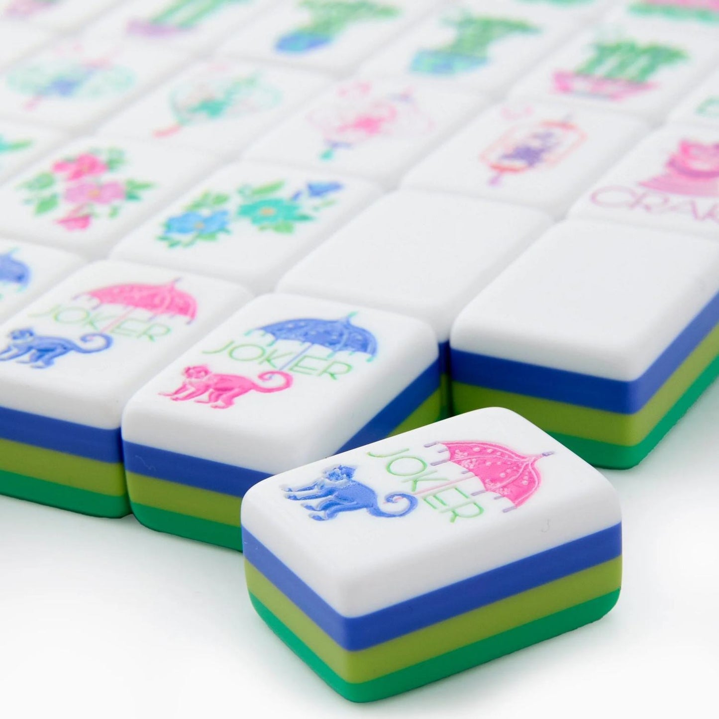 Mahjong Tile Set Custom Color Four-Layer Mahjong Acrylic Mahjong Tiles