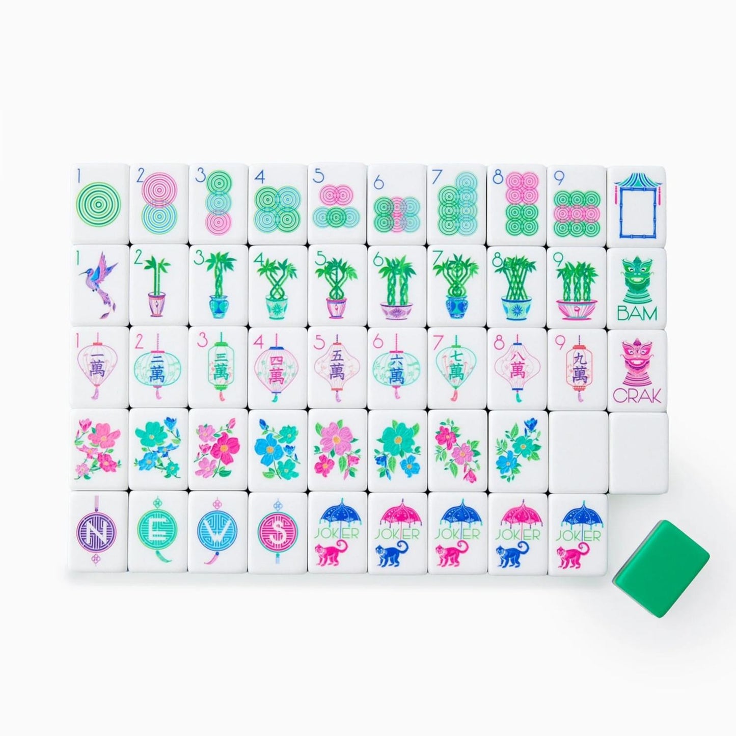 Mahjong Tile Set Custom Color Four-Layer Mahjong Acrylic Mahjong Tiles