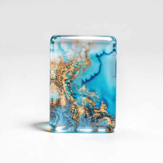 Blue Ocean Mahjong Tile  Four-Layer Mahjong Acrylic