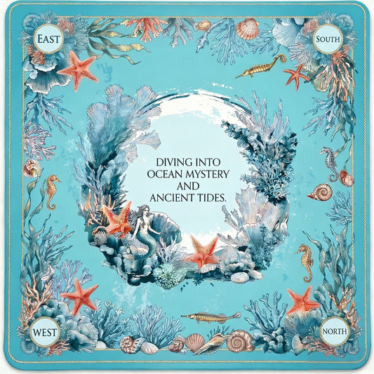 Ocean blue Mahjong mat